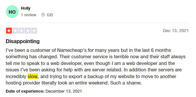 namecheap hosting review