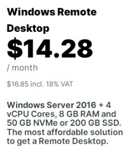 Contabo Remote Desktop Server