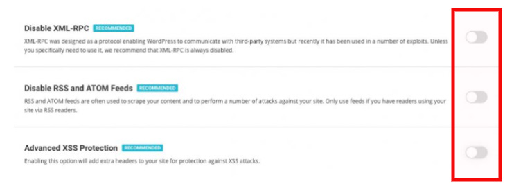 siteground security plugin options