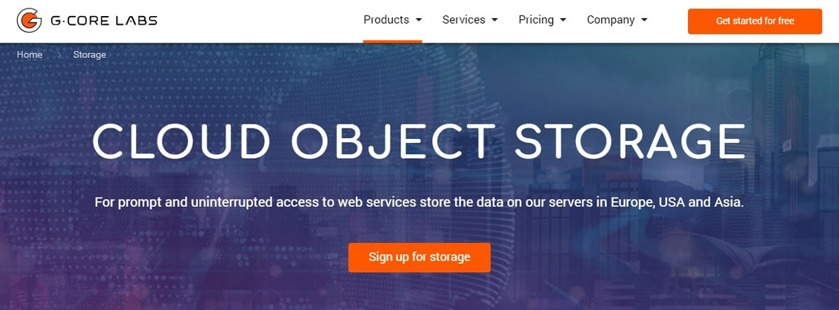 gcorelabs cloud object storage