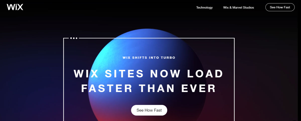 Wix Speed Claim Landing Page