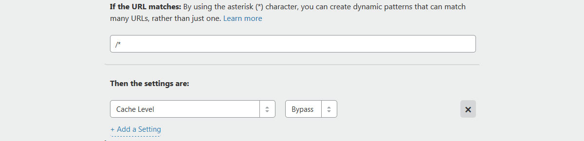 Cloudflare Set Cache level