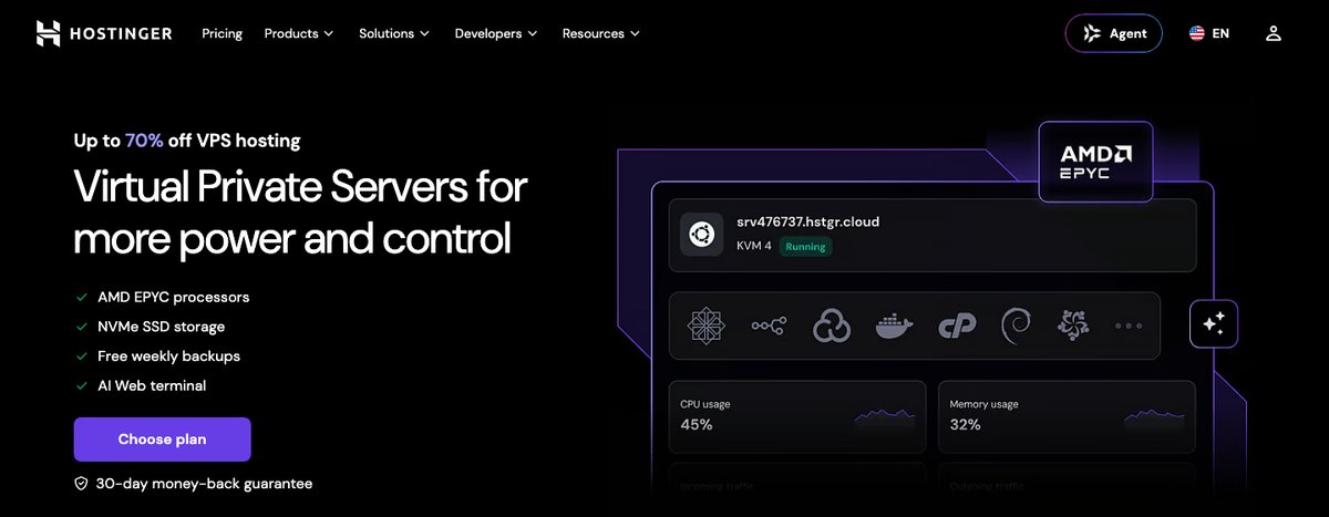 hostinger kvm vps hosting