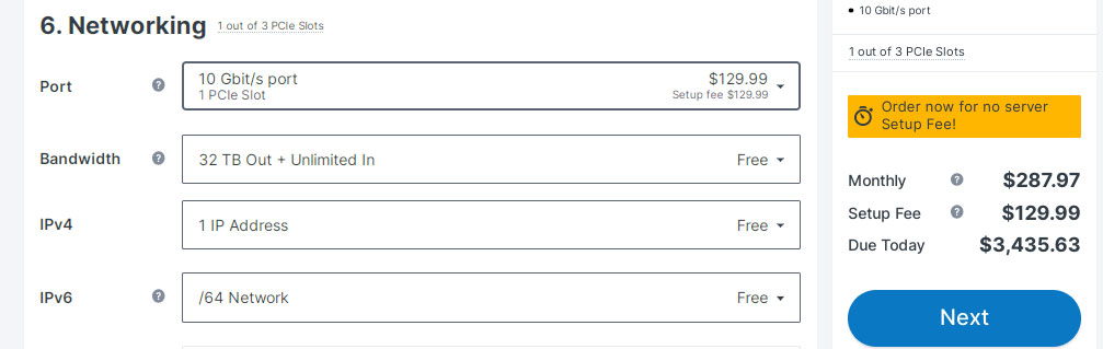 contabo 10gbps pricing