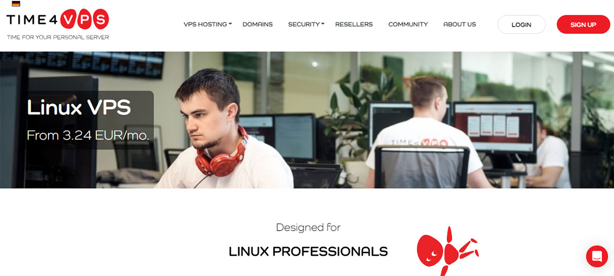 time4vps linux based german vps