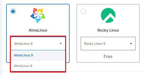 contabo almalinux latest version