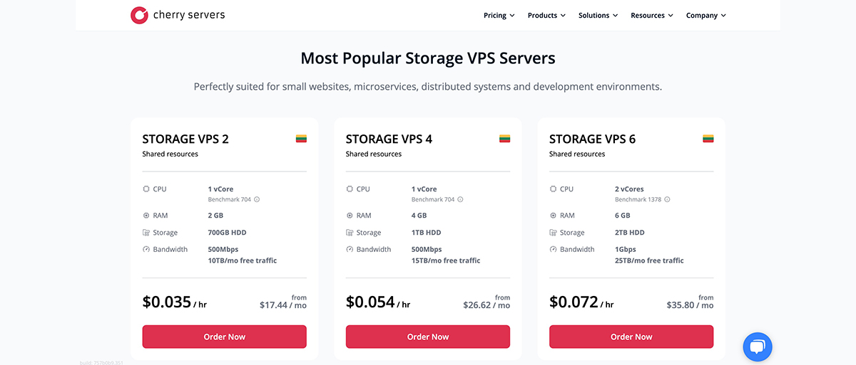 storage vps in cherry servers