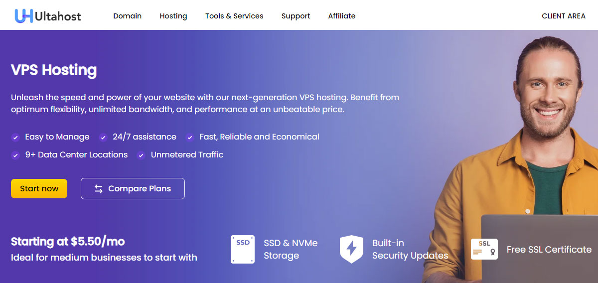 ultahost cheap managed vps germany