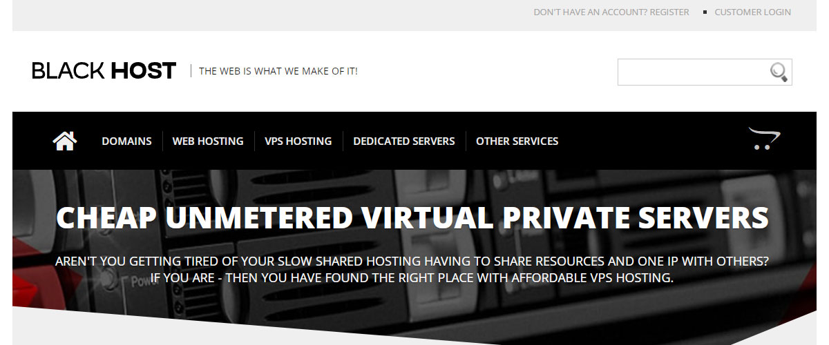 blackhost unmetered vps