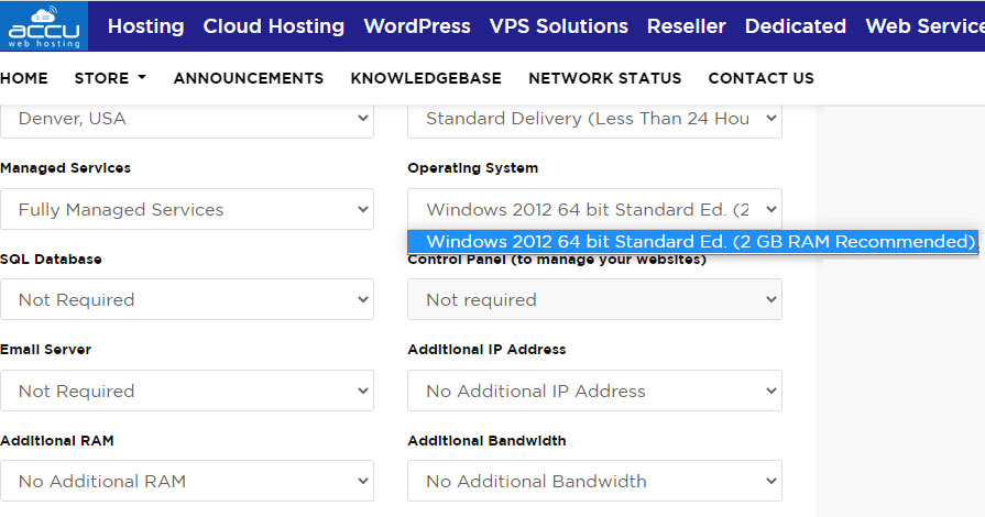 accuwebhosting windows licenses