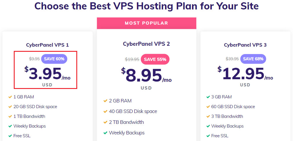 hostinger starting price