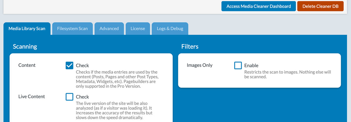 Media Cleaner - Delete unused media files