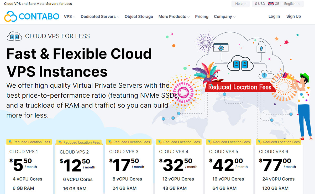 contabo reasonable vps provider