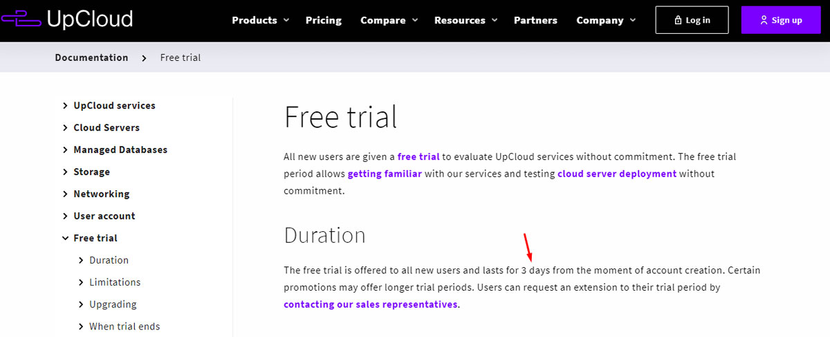 upcloud trial