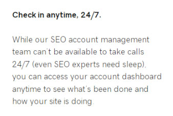 Godaddy SEO Service Dashboard