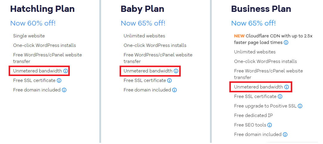 hostgator unlimited bandwidth