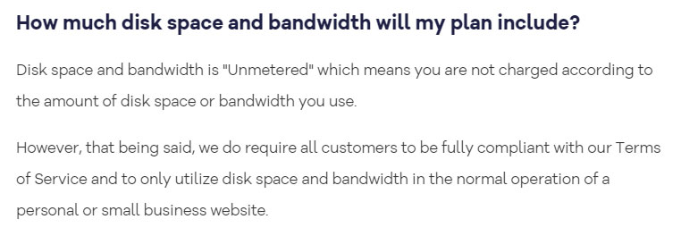 hostgator unmetered bandwidth