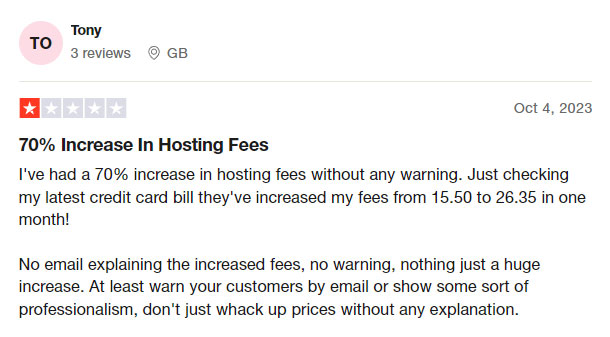 hostgator customer response on prices
