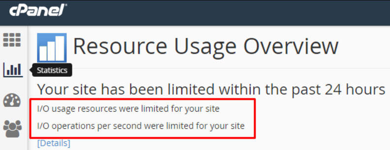 io usage limit reached