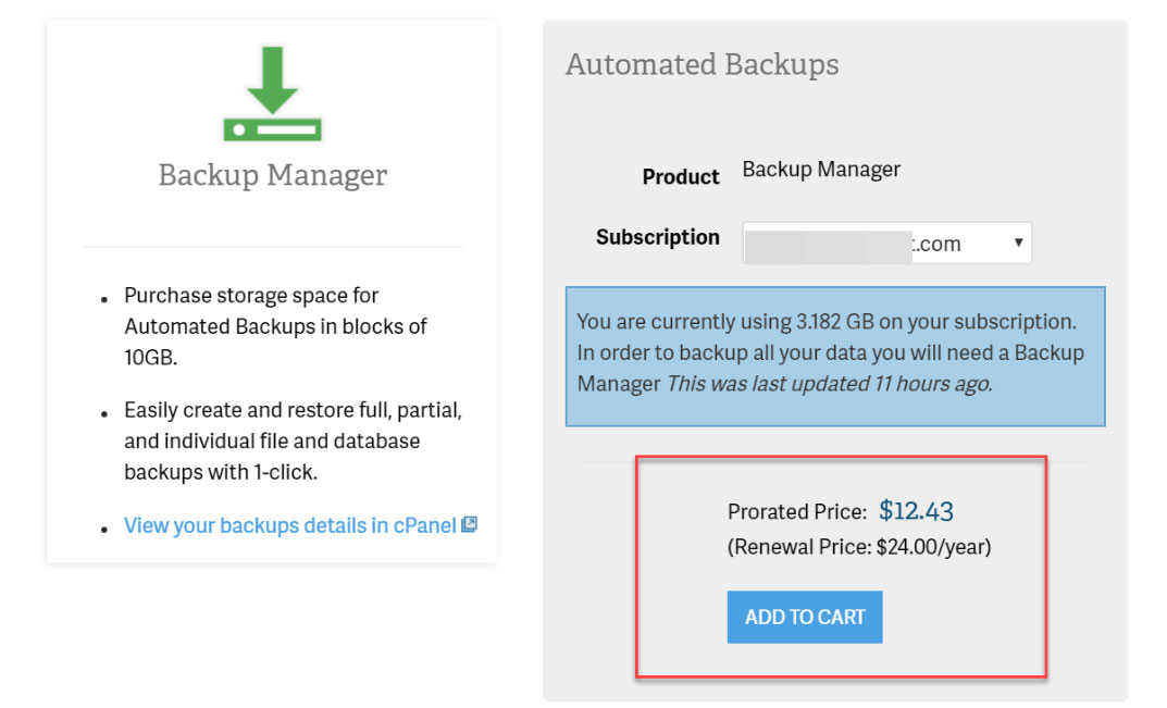 automated backups with backup manager
