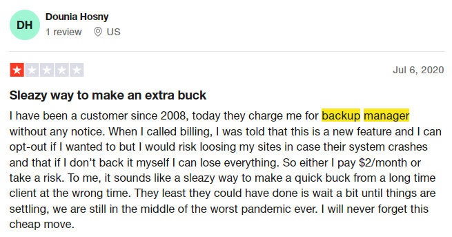 review on inmotion backup manager
